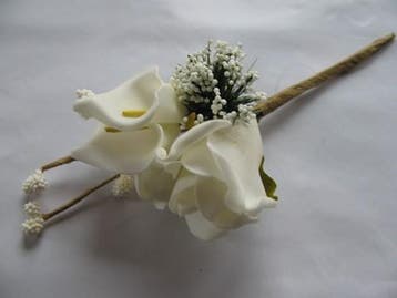 Maatwerk Corsage Calla Roos Creme New Style Pick, Ophalen of Verzenden, Nieuw