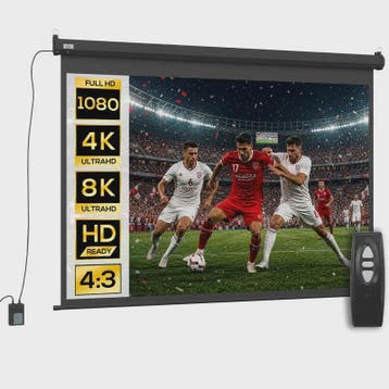 Elektrisch Projectiescherm 84 Inch 4:3 - 171x130 cm - Inclus, Audio, Tv en Foto, Beamers, Verzenden, Nieuw