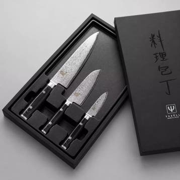 Yaxell Ran Messenset 3-delig - Geschenk Set - VG10 Damast..., Ophalen of Verzenden, Nieuw, Overige materialen