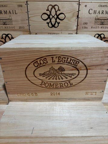 2014 Clos l’Eglise - Pomerol - 6 Flessen (0.75 liter), Verzamelen, Wijnen, Nieuw