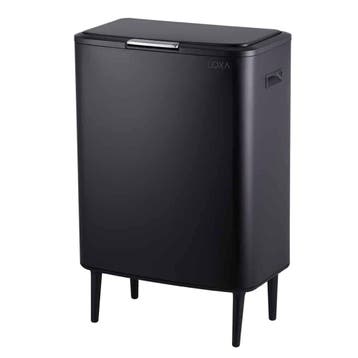 Prullenbak Venice DUO 60L – 2×30L Afvalscheiding – Zwart, Verzenden, Nieuw
