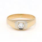Ring - 18 karaat Geel goud Diamant (Natuurlijk), Nieuw