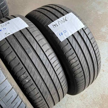 2 x Michelin Primacy 4 195-55-16 Zomerbanden 5mm, Auto-onderdelen, Banden en Velgen, Gebruikt, 16 inch, Ophalen of Verzenden, Band(en)
