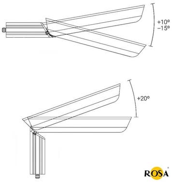ROSA CUDDLE-II-LED 48>205W LED lantaarnpaal armatuur, Nieuw