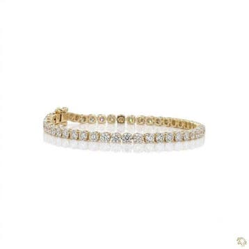 Armband - 14 karaat Geel goud - 8.66ct. tw. Diamant, Nieuw