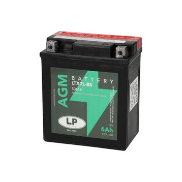 Landport (LP) LTX7L-BS 12 volt 6,0 ah AGM motor accu (50614, Ophalen of Verzenden, Nieuw