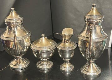 giuseppe catania - Koffie- en theeservies (4) - .800 zilver