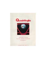1985 ALFA ROMEO QUADRIFOGLIO MAGAZINE 09 NEDERLANDS, Nieuw, Alfa Romeo, Author