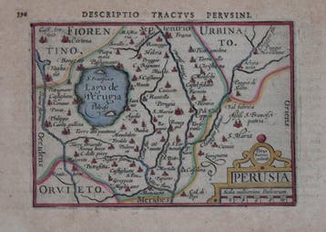 Italië - Perugia; Ortelius - Perusia - 1581-1600, Nieuw