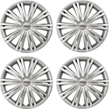 Carpoint Wieldoppen Giga 16 Inch Abs Zilver Set Van 4, Ophalen of Verzenden, Nieuw