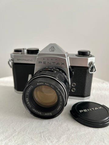 Asahi, Pentax Spotmatic + Super-Takumar 1.8/55mm | Analoge, Audio, Tv en Foto, Fotocamera's Analoog, Nieuw