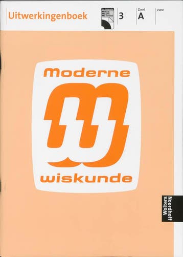 Moderne wiskunde 3 A Vwo Uitwerkingen - E. van der Eijk, Verzenden, Gelezen, E. van der Eijk