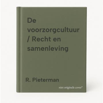 De voorzorgcultuur / Recht en samenleving - R. Pieterman, Verzenden, Zo goed als nieuw, R. Pieterman