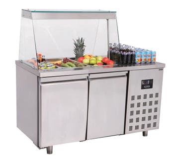 Saladette 2 Deuren 3x 1/1 GN Pan | Combisteel, Ophalen of Verzenden, Nieuw