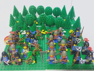 Lego Minifiguur - 2x 6103=1, 6102, 2x 6103-2 - Castle,, Nieuw