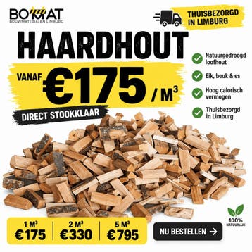 Haardhout / Brandhout Kachelhout Stookklaar Bezorgd, 3 tot 6 m³, Beukenhout, Blokken