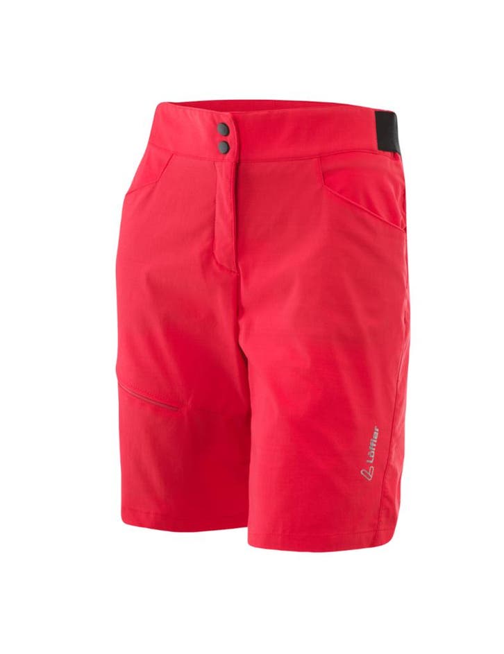 Loeffler fietsbroek kort W Bike Shorts Comfort - E CSL vo..., Kleding | Dames, Broeken en Pantalons, Rood, Nieuw, Verzenden