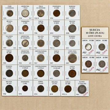Wereld. World Coin Collection – 150 Identified Coins + 5