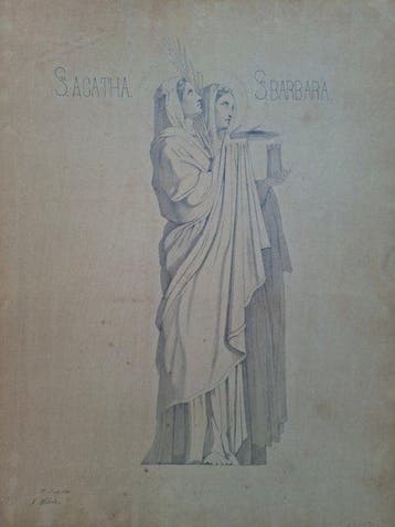 Victor Wehrle Anfruns (XIX) - Santa Barbara and Santa Agatha