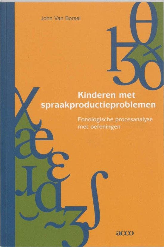 9789033452901 Kinderen met spraakproductieproblemen, Boeken, Schoolboeken, Zo goed als nieuw, Verzenden
