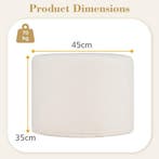 LIVSK Poef Ottoman - Huidvriendelijke Lusgaren - Hoge Dichth, Verzenden, Nieuw