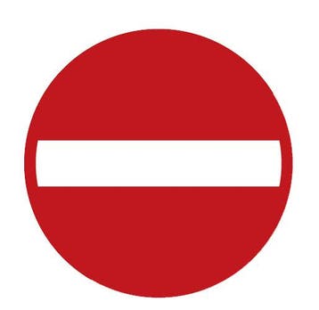 Premark thermoplastische markering, verbodsbord, Verzenden