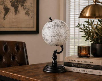 Decoratief ornament - Oude wereldkaartbol