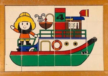 Educo Puzzel een vissersschip, Verzenden, Nieuw