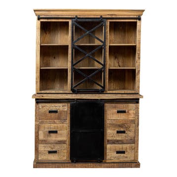 Buffetkast Mangohout Milan 160 X, Huis en Inrichting, Kasten | Buffetkasten, Verzenden, Nieuw, Overige houtsoorten, Industriële meubels