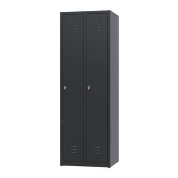 Nieuwe metalen locker | 2 deurs - 3 delig | kluisjes | grijs, Ophalen of Verzenden, Nieuw, Modern