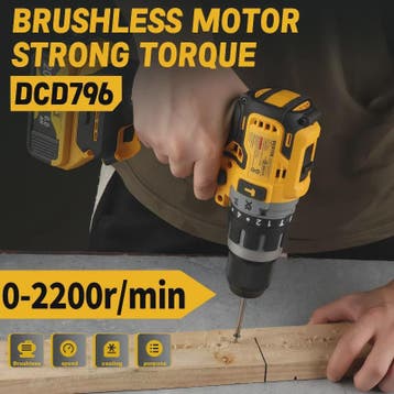 DeWalt DCD796 Accu Klopboormachine & Schroefmachine - Kracht, Verzenden, Nieuw
