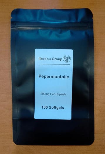 Pepermuntolie - 100 Softgels a 200mg, Verzenden, Nieuw, Poeder of Drank