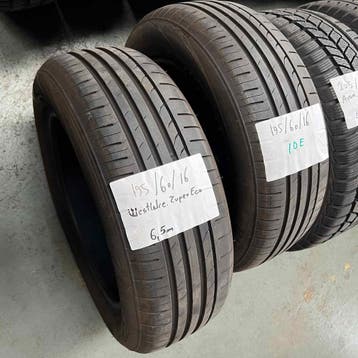 2 x Westlake 195-60-16 Zomerbanden 6,5mm, Auto-onderdelen, Gebruikt, 16 inch, Ophalen of Verzenden, Band(en)