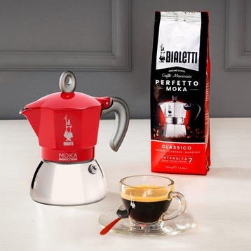 Bialetti Moka Induction - Percolator - Rood - 6 kops, Verzenden, Nieuw