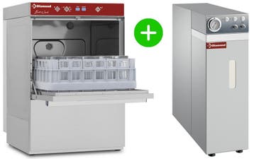 Glazenspoelmachine + Osmose | Mand 400x400 | Afvoerpomp |, Verzenden, Nieuw in verpakking