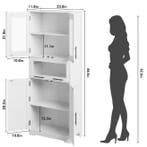 Smalle Hoge Badkamerkast – Vrijstaand met Planken (170 cm), Verzenden, Nieuw