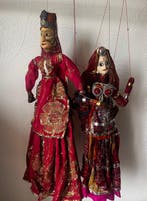 Marionet - Groot paar traditionele Indiase poppen