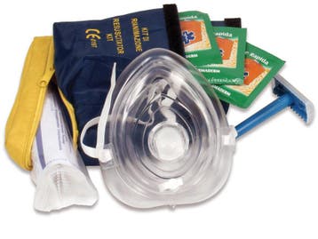 Reanimatieset, CPR kit, Beademingsmasker set, Diversen, Verpleegmiddelen, Verzenden, Nieuw