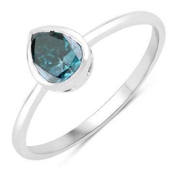Zonder minimumprijs - Ring - 14 karaat Witgoud - 0.70ct. tw., Nieuw