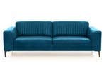 Bankstel Aspen - rechte banken - Blauw, Nieuw, Leer