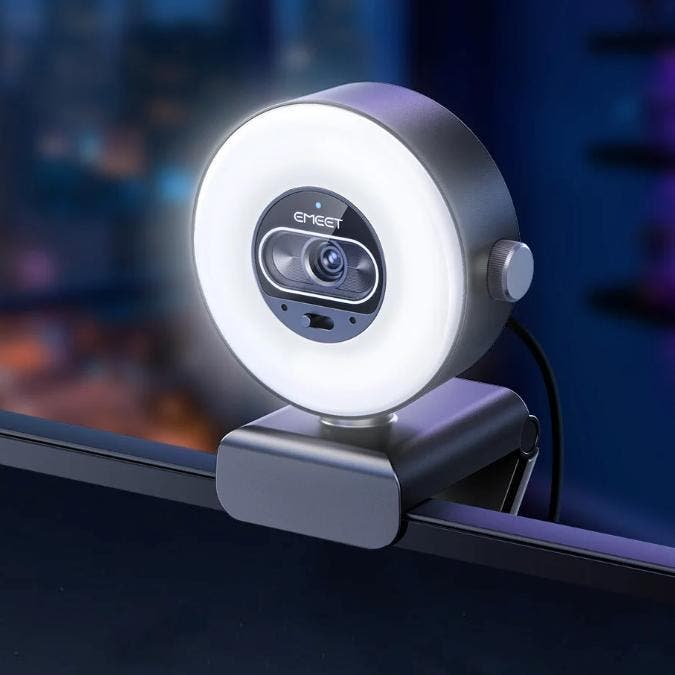 4K Webcam 1080P 60fps Autofocus USB Lichtregeling Streaming, Audio, Tv en Foto, Videocamera's Digitaal, Nieuw, Verzenden