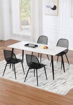 24goodz Eetkamerstoelen Set van 4 - Ergonomische Rugleuning, Huis en Inrichting, Stoelen, Verzenden, Nieuw