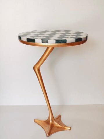 laremon - Bijzettafel - Marmer, Staal