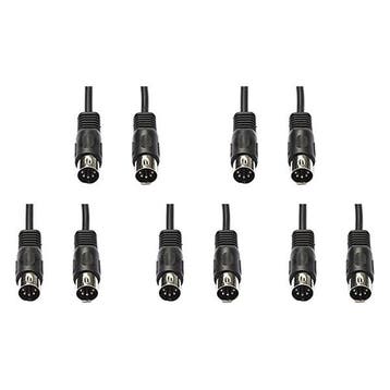 Din kabel | M  M | Nedis | 1 meter | 5 stuks, Verzenden, Nieuw