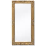vidaXL Wandspiegel Barok 100 x 50 cm goud, Verzenden, Nieuw