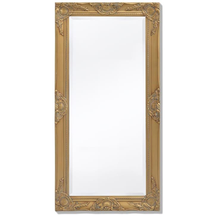 vidaXL Wandspiegel Barok 100 x 50 cm goud, Huis en Inrichting, Woonaccessoires | Spiegels, Nieuw, Verzenden