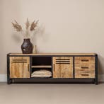 Tv-meubel Mangohout Tristan 180 cm, Verzenden, Nieuw, Overige houtsoorten, Industriële meubels