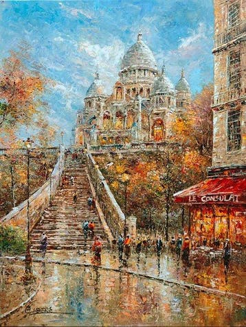 Christof Vevers (1962) - Montmartre, le Sacré-Cœur