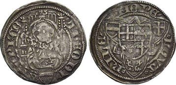 Weisspfennig o Jahr 1451 Koeln-erzbistum Dietrich Ii von..., Verzenden