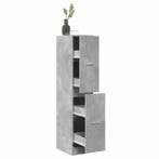 vidaXL Apothekerskast 30x41x144,5 cm bewerkt hout betongrijs, Verzenden, Nieuw